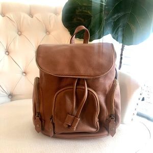 Faux Leather Backpack